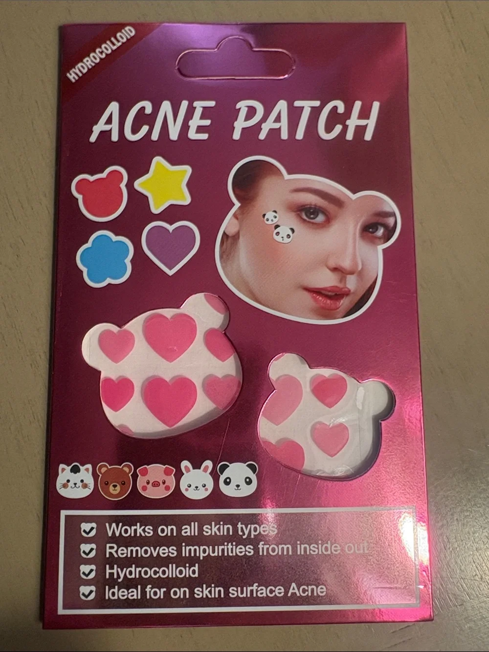 Acne Patch Spot Treatment - Pink Heart Design